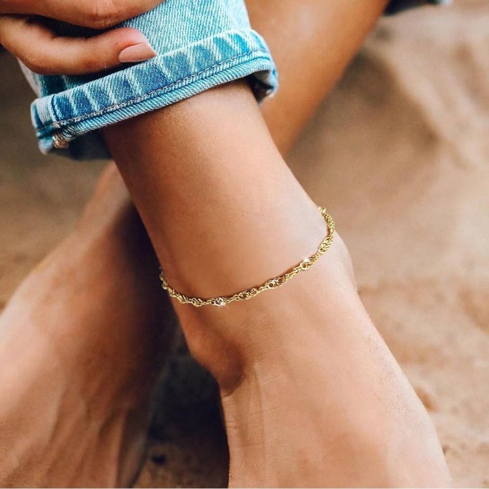 NEW 14k Gold Plated Anklet
